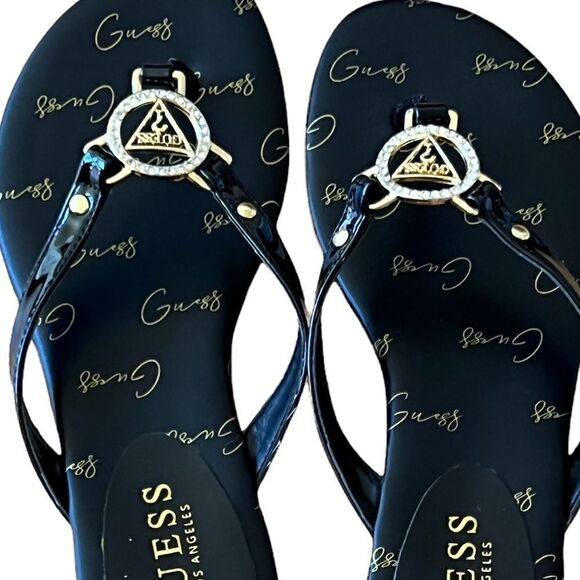 Guess Bling Logo Sandals - Picture 9 of 9